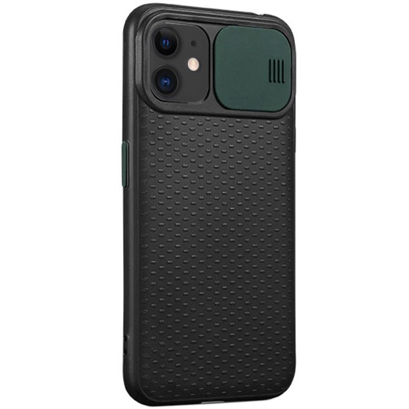 

Чехол Camshield Black TPU со шторкой защищающей камеру для Apple iPhone 11 (6.1") Черный / Темно-зеленый (134111)