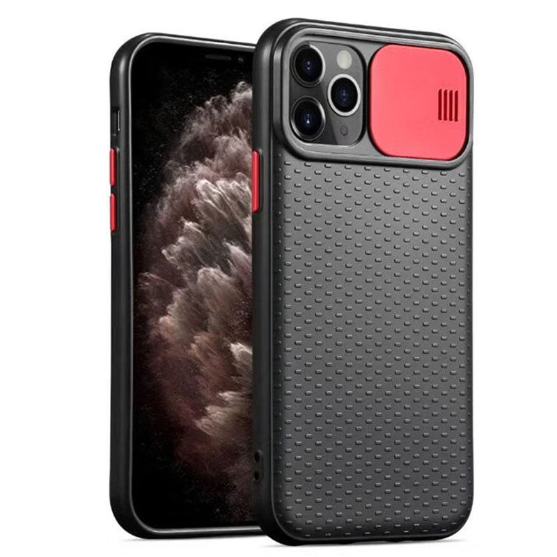 

Чехол Camshield Black TPU со шторкой защищающей камеру для Apple iPhone 11 Pro Max (6.5") Черный / Красный (134152)