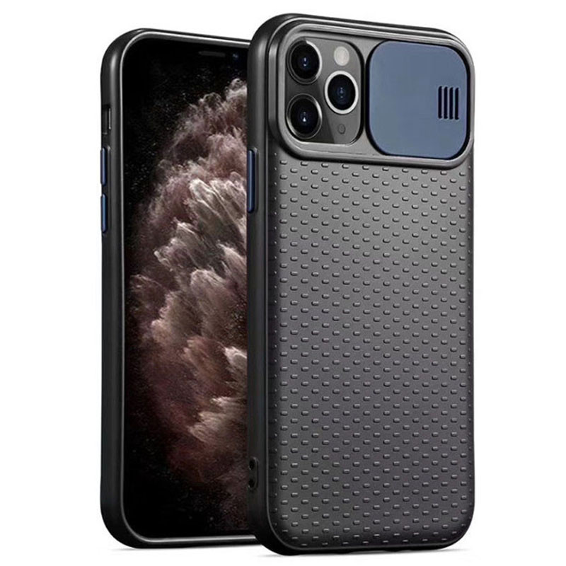 

Чехол Camshield Black TPU со шторкой защищающей камеру для Apple iPhone 11 Pro Max (6.5") Черный / Синий (134154)