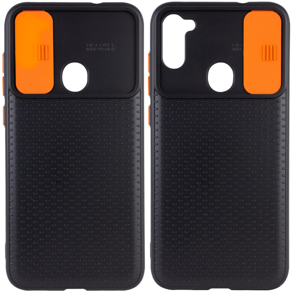 

Чехол Camshield Black TPU со шторкой защищающей камеру для Samsung Galaxy A11 / M11 Черный / Оранжевый (142480)