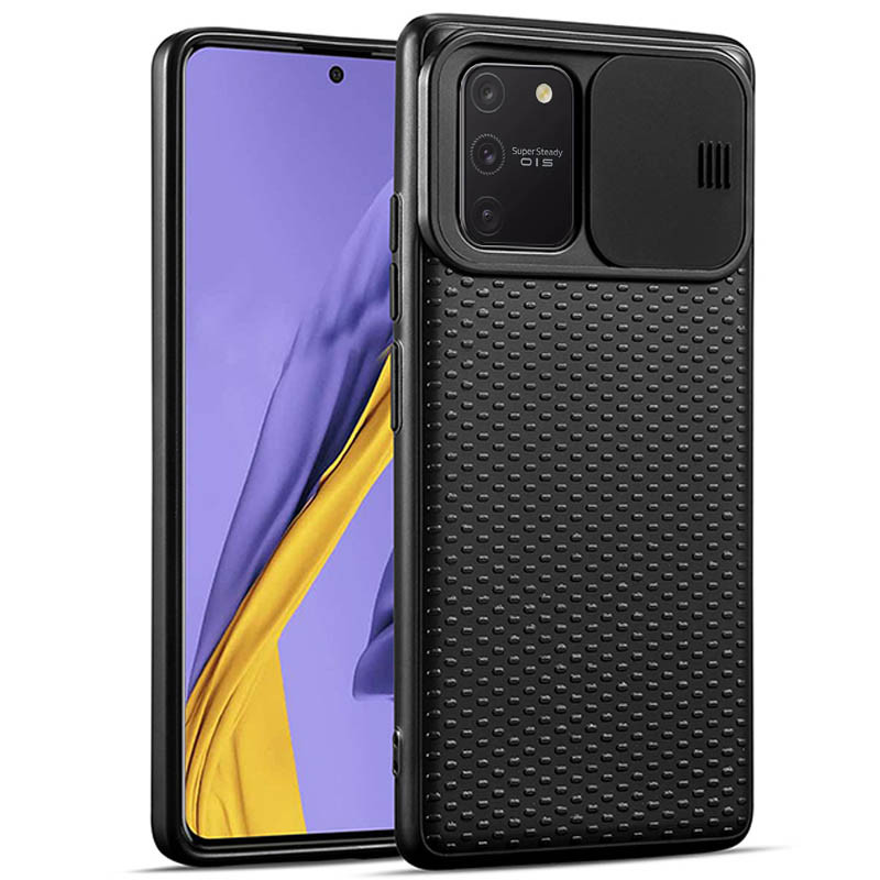 

Чехол Camshield Black TPU со шторкой защищающей камеру для Samsung Galaxy S10 Lite Черный / Черный (134175)