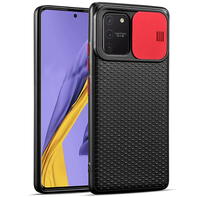 

Чехол Camshield Black TPU со шторкой защищающей камеру для Samsung Galaxy S10 Lite Черный / Красный (134170)