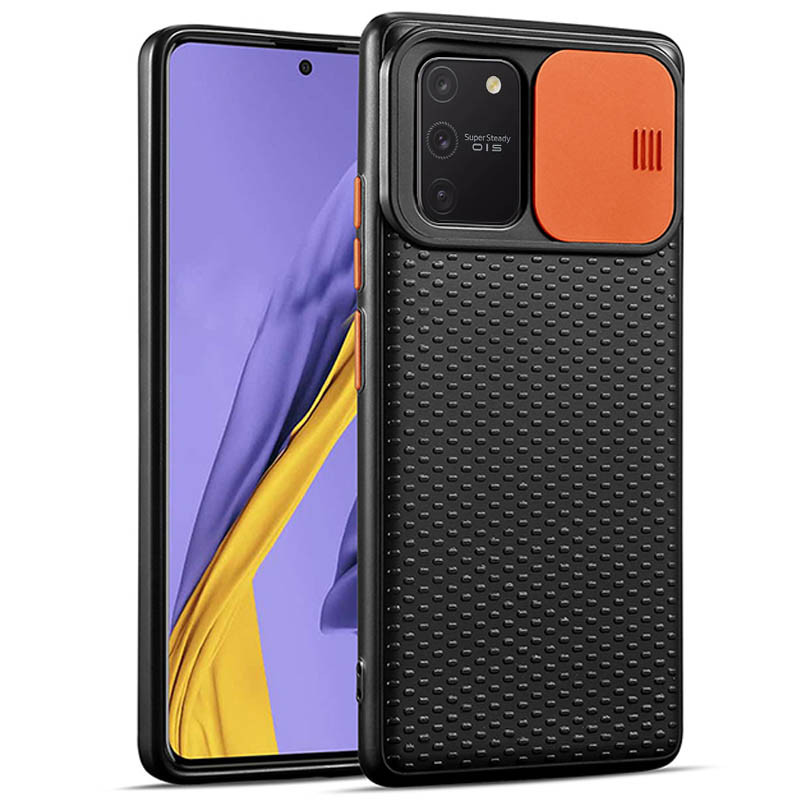 

Чехол Camshield Black TPU со шторкой защищающей камеру для Samsung Galaxy S10 Lite Черный / Оранжевый (134171)