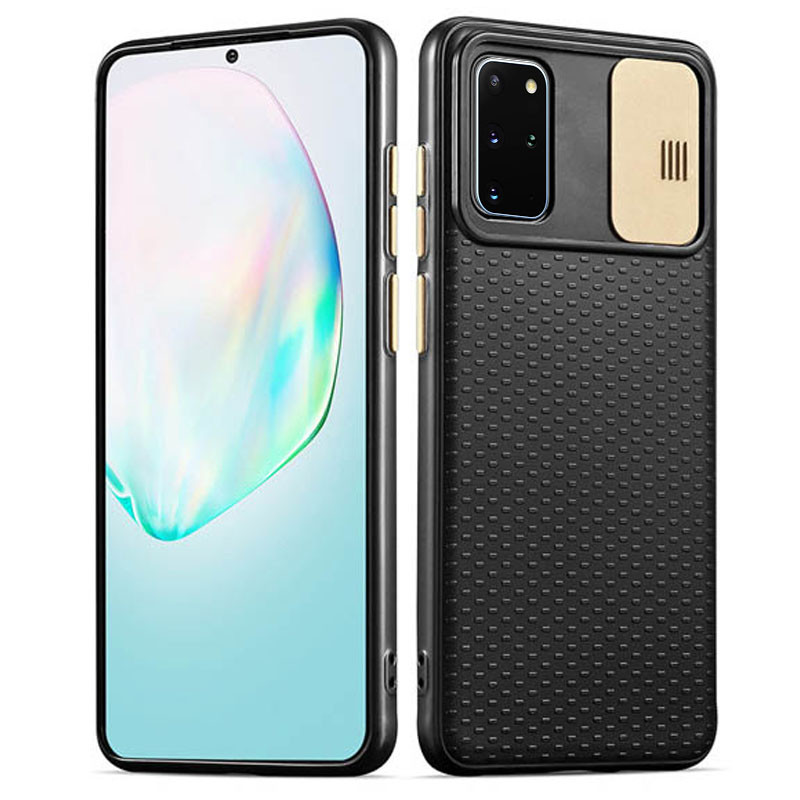 

Чехол Camshield Black TPU со шторкой защищающей камеру для Samsung Galaxy S20+ Черный / Золотой (134187)