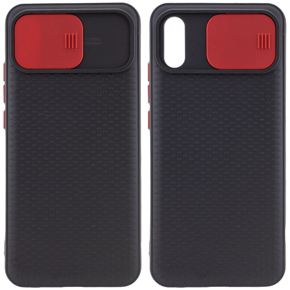 

Чехол Camshield Black TPU со шторкой защищающей камеру для Xiaomi Redmi 9A Черный / Красный (144500)