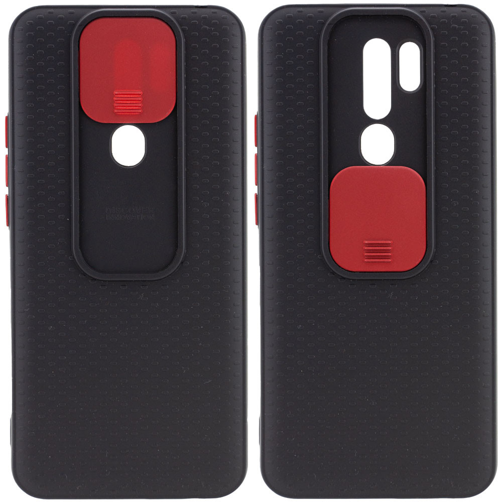 

Чехол Camshield Black TPU со шторкой защищающей камеру для Xiaomi Redmi 9 Черный / Красный (144491)