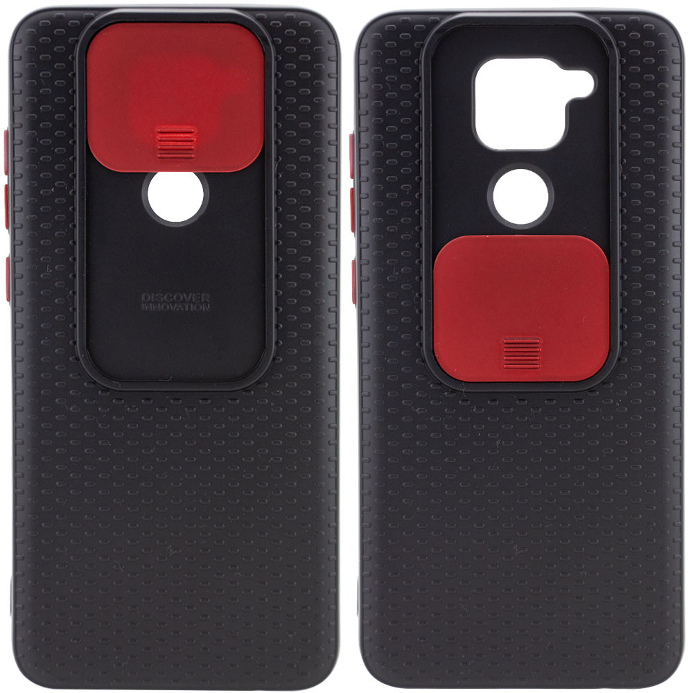 

Чехол Camshield Black TPU со шторкой защищающей камеру для Xiaomi Redmi 10X Черный / Красный (144509)