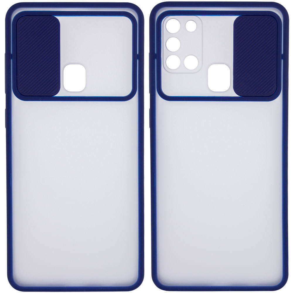 

Чехол Camshield mate TPU со шторкой для камеры для Samsung Galaxy A21s Синий (140617)