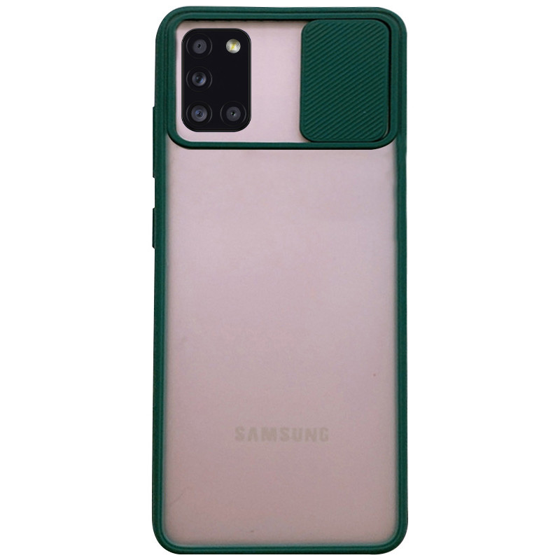

Чохол Camshield mate TPU зі шторкою для камери для Samsung Galaxy A31 (Зелений)
