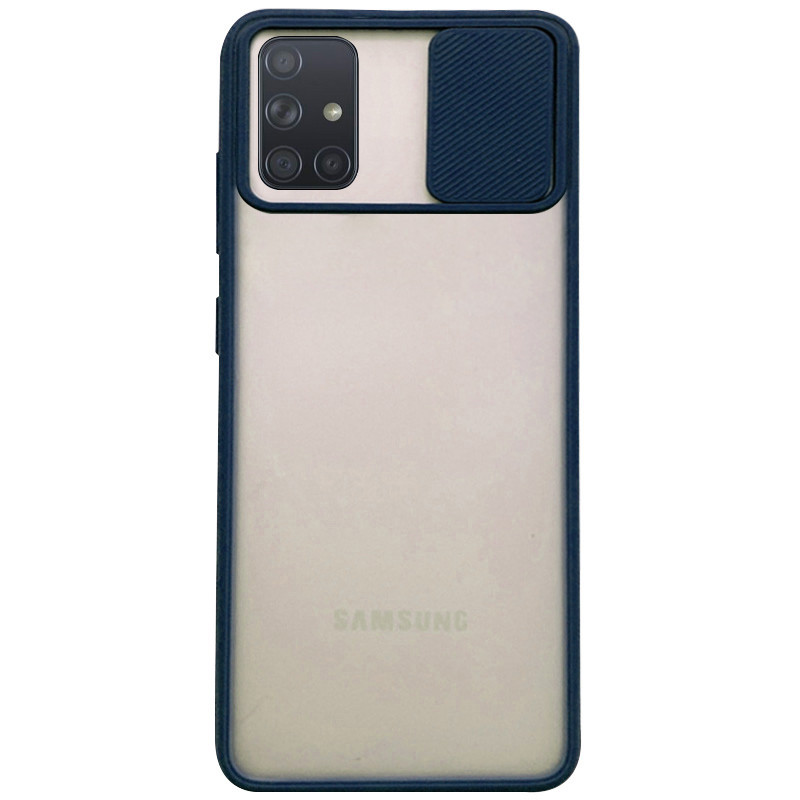 

Чохол Camshield mate TPU зі шторкою для камери для Samsung Galaxy A71 (Синій)