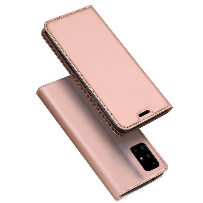

Чохол-книжка Dux Ducis з кишенею для візиток для Samsung Galaxy A71 (Rose Gold)