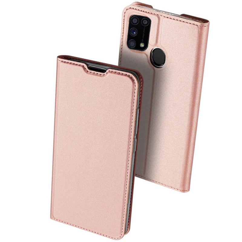 

Чохол-книжка Dux Ducis з кишенею для візиток для Samsung Galaxy M31 (Rose Gold)