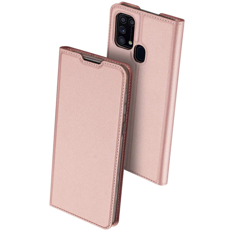 

Чохол-книжка Dux Ducis з кишенею для візиток для Samsung Galaxy M31s (Rose Gold)