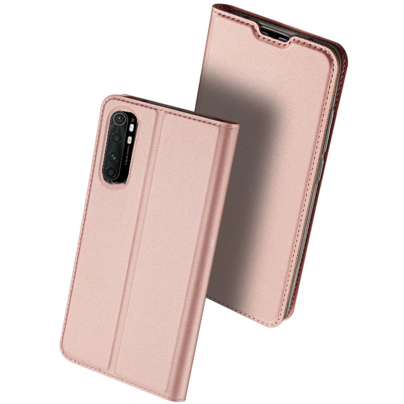 

Чохол-книжка Dux Ducis з кишенею для візиток для Xiaomi Mi Note 10 Lite (Rose Gold)