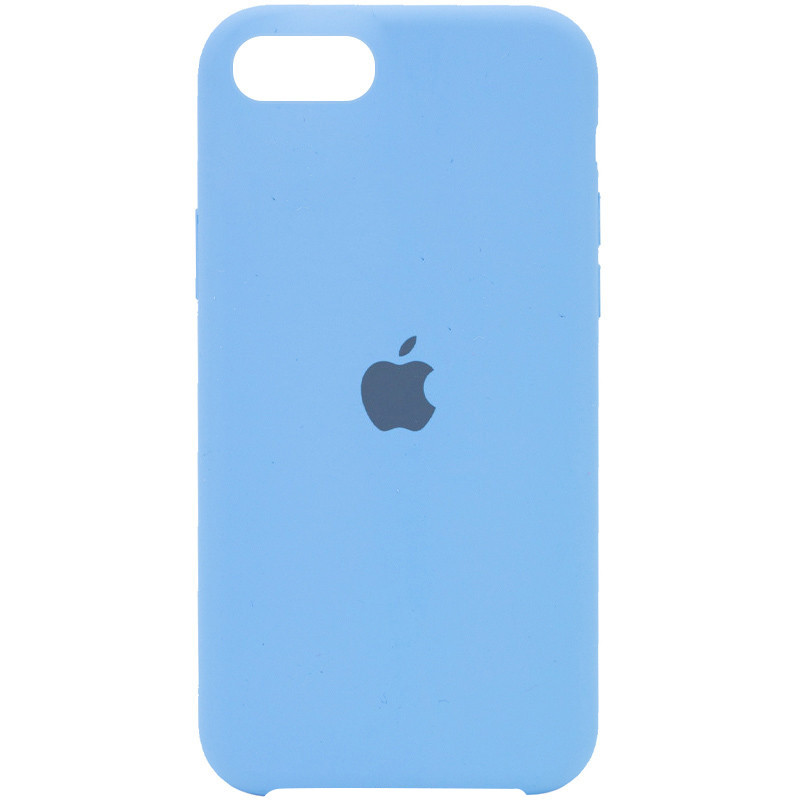

Чехол Silicone Case (AA) для Apple iPhone SE (2020) Голубой / Cornflower (131018)