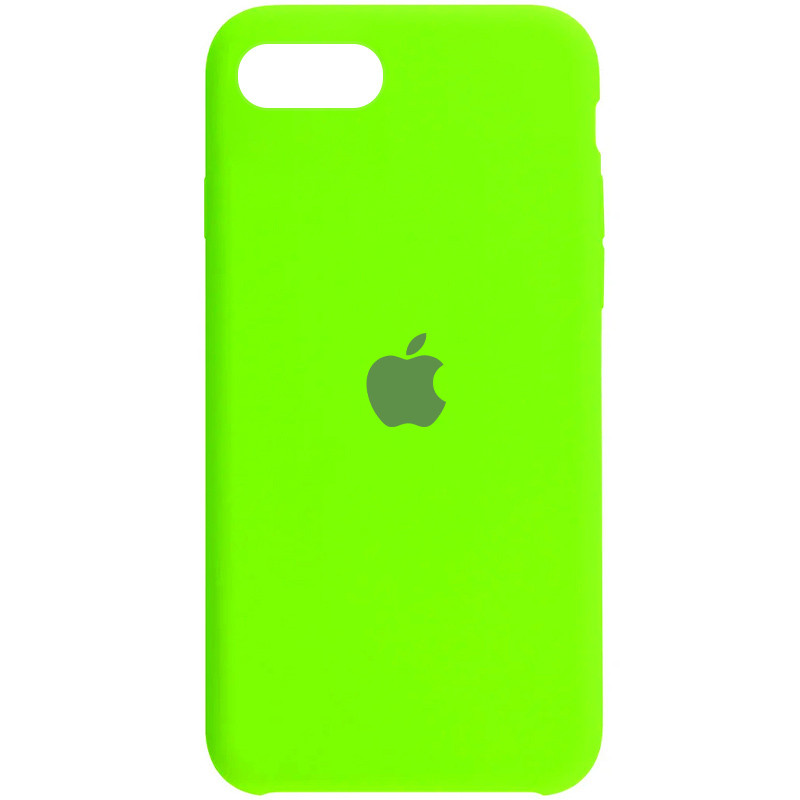 

Чехол Silicone Case (AA) для Apple iPhone SE (2020) Салатовый / Neon green (131055)