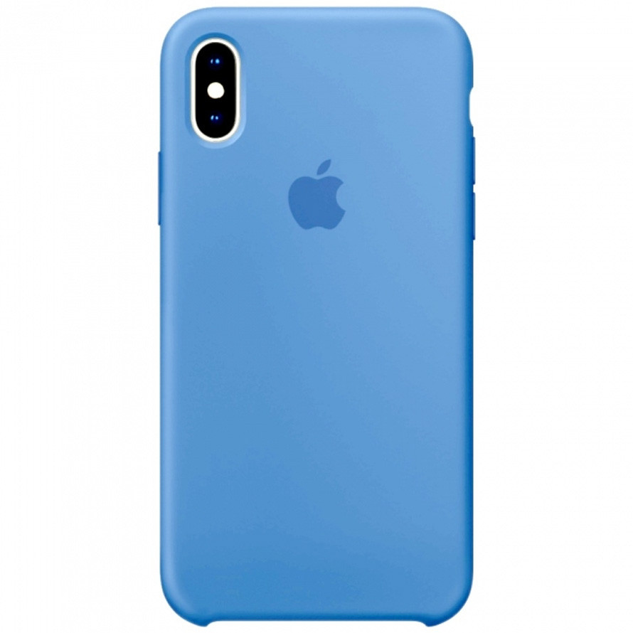 

Чехол Silicone Case (AA) для Apple iPhone X (5.8") Голубой / Light Blue (136051)