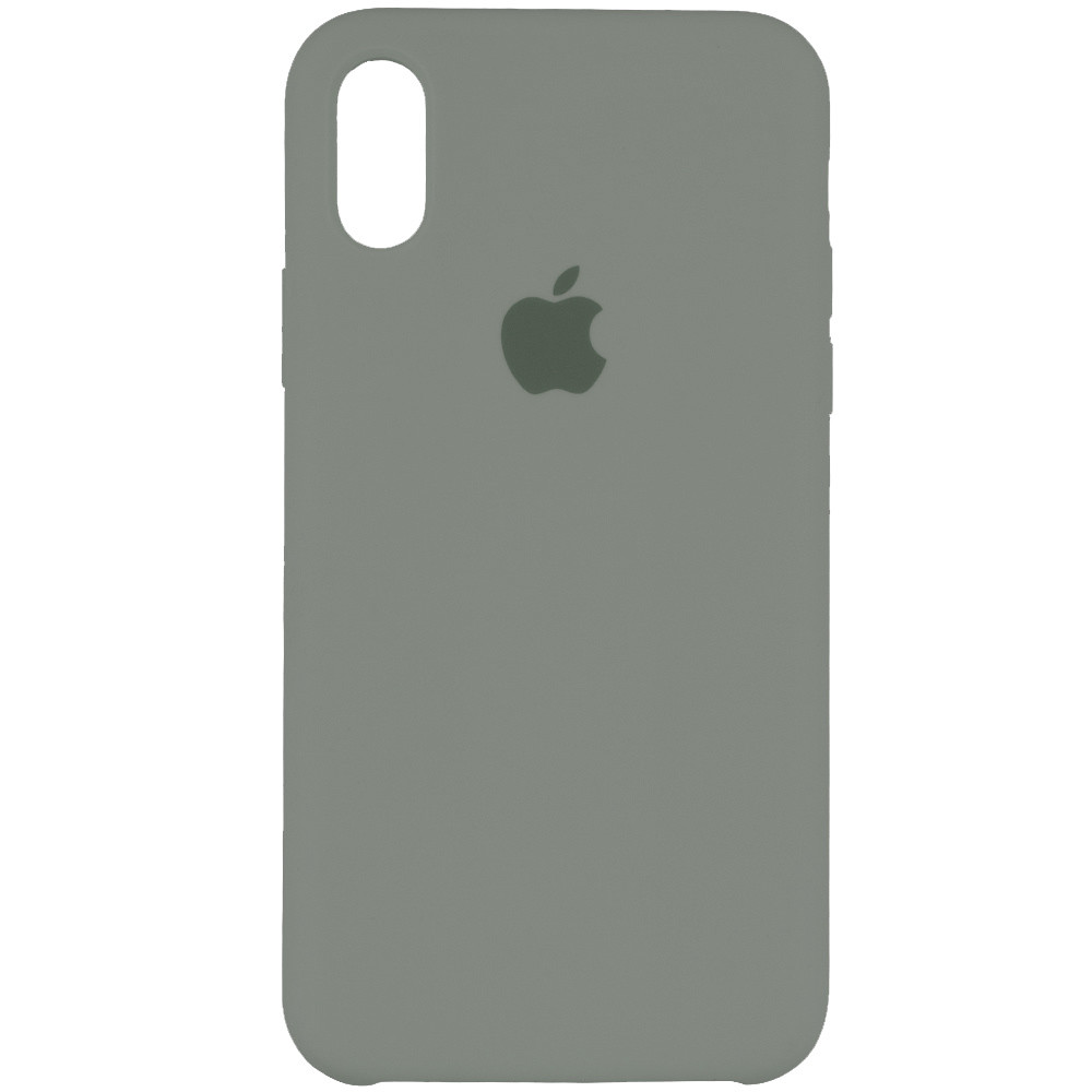

Чехол Silicone Case (AA) для Apple iPhone XS Max (6.5") Серый / Mist Blue (134545)