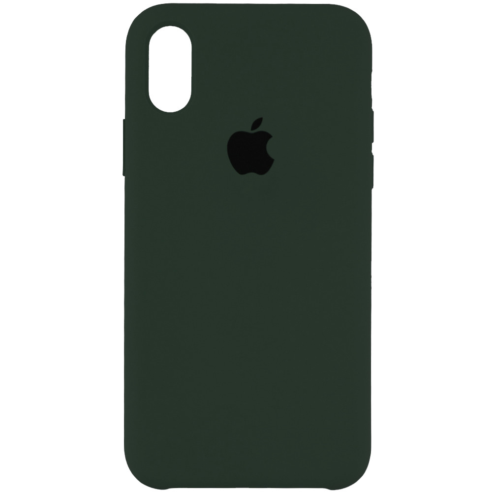 

Чохол Silicone Case (AA) для Apple iPhone XS Max (6.5") (Зелений / Dark green)