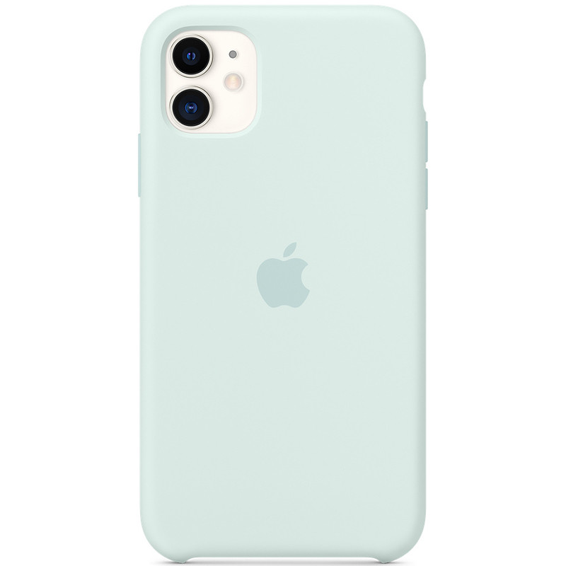 

Чохол Silicone case (AAA) для Apple iPhone 11 (6.1") (Сіро-блакитний / Seafoam)