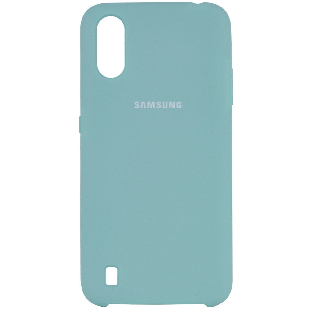 

Чохол Silicone Cover (AA) для Samsung Galaxy A01 (Бірюзовий / Light blue)