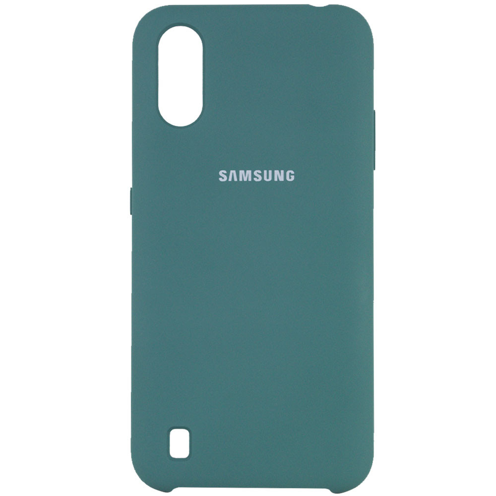 

Чохол Silicone Cover (AA) для Samsung Galaxy A01 (Зелений / Pine green)