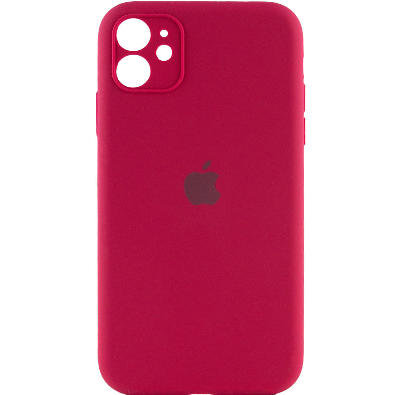 

Чехол Silicone Case Full Camera Protective (AA) для Apple iPhone 11 (6.1") Красный / Rose Red (128022)