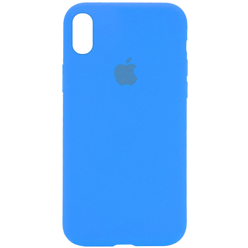 

Чехол Silicone Case Full Protective (AA) для Apple iPhone X (5.8") Голубой / Blue (135152)