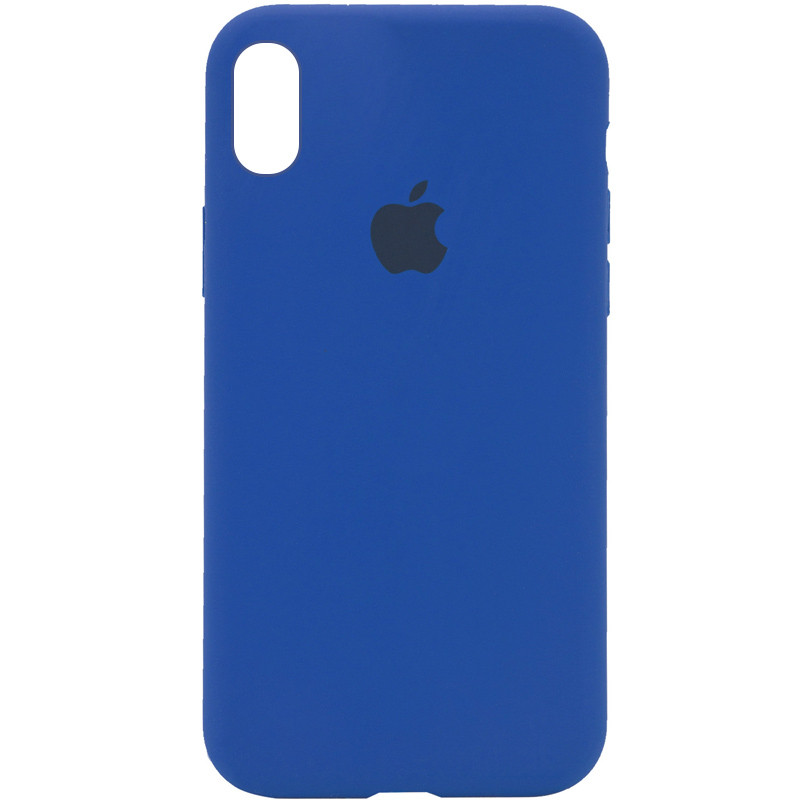 

Чехол Silicone Case Full Protective (AA) для Apple iPhone X (5.8") Синий / Royal blue (135157)