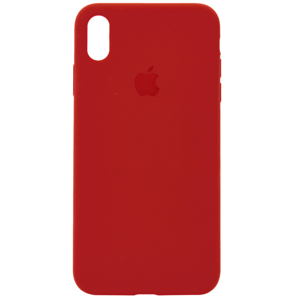 

Чохол Silicone Case Full Protective (AA) для Apple iPhone XS Max (6.5") (Червоний / Dark Red)