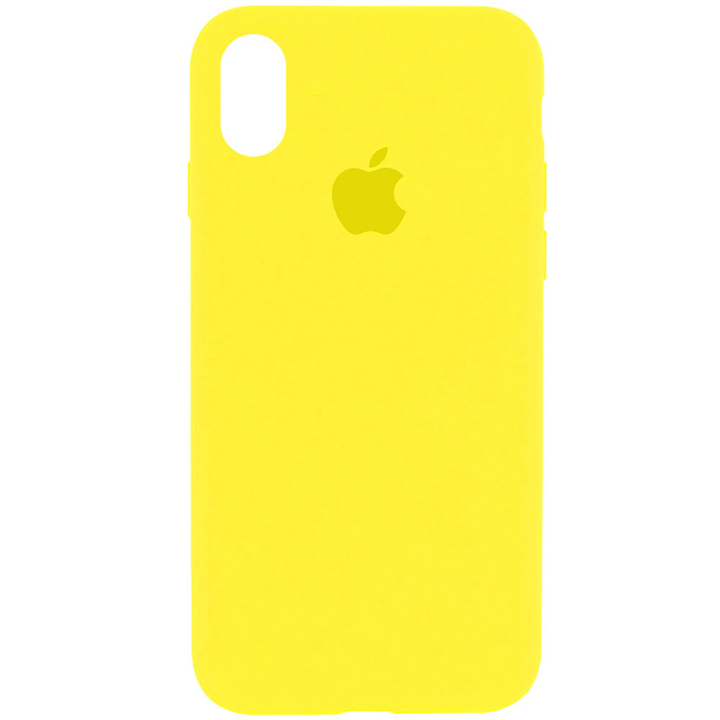 

Чохол Silicone Case Full Protective (AA) для Apple iPhone XS Max (6.5") (Жовтий / Neon Yellow)