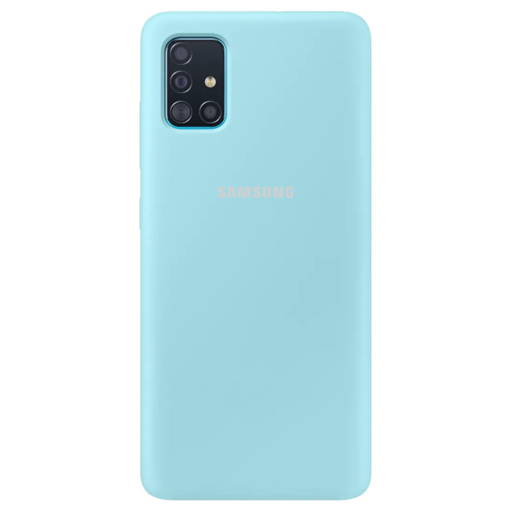 

Чехол Silicone Cover Full Protective (AA) для Samsung Galaxy A51 Бирюзовый / Ice Blue (122800)