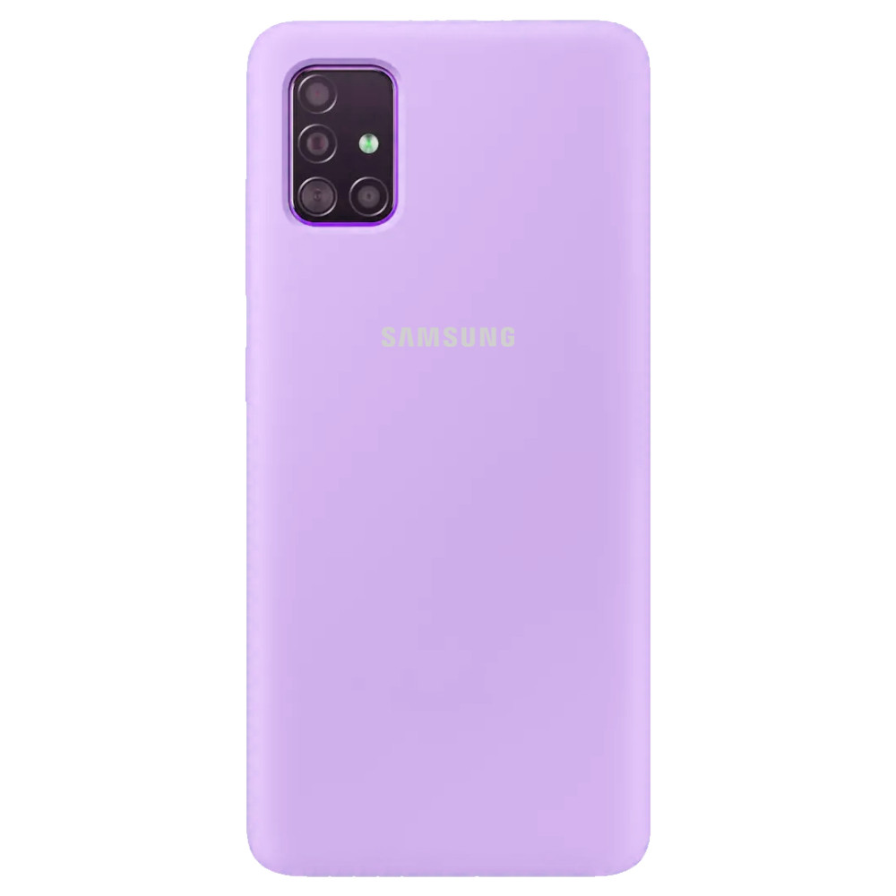 

Чохол Silicone Cover Full Protective (AA) для Samsung Galaxy A51 (Бузковий / Dasheen)