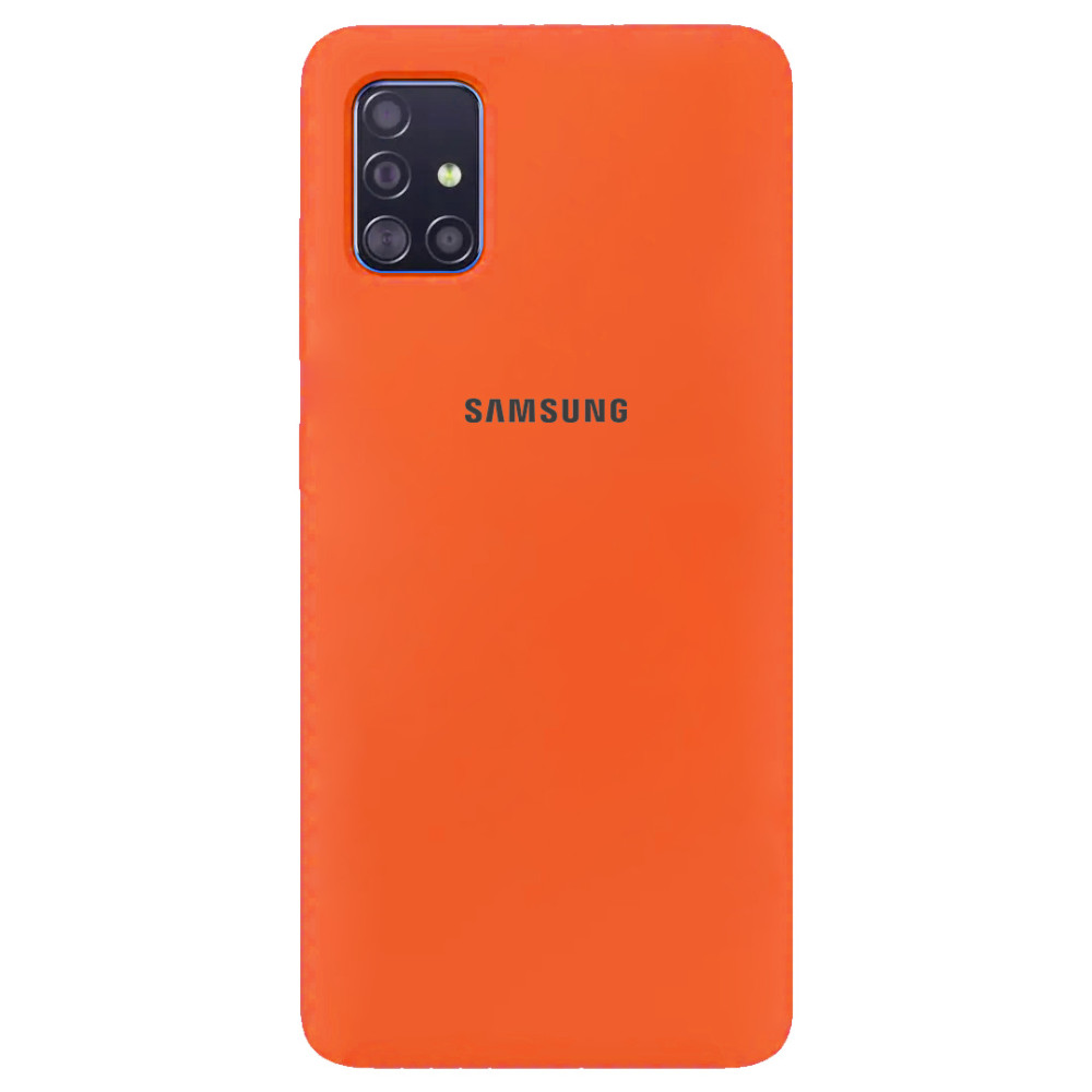 

Чехол Silicone Cover Full Protective (AA) для Samsung Galaxy A71 Оранжевый / Orange (122883)
