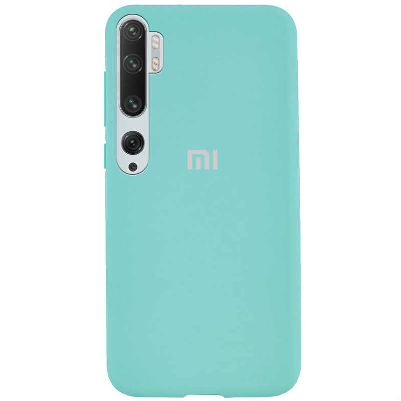 

Чехол Silicone Cover Full Protective (AA) для Xiaomi Mi Note 10 Pro Бирюзовый / Ice Blue (121504)