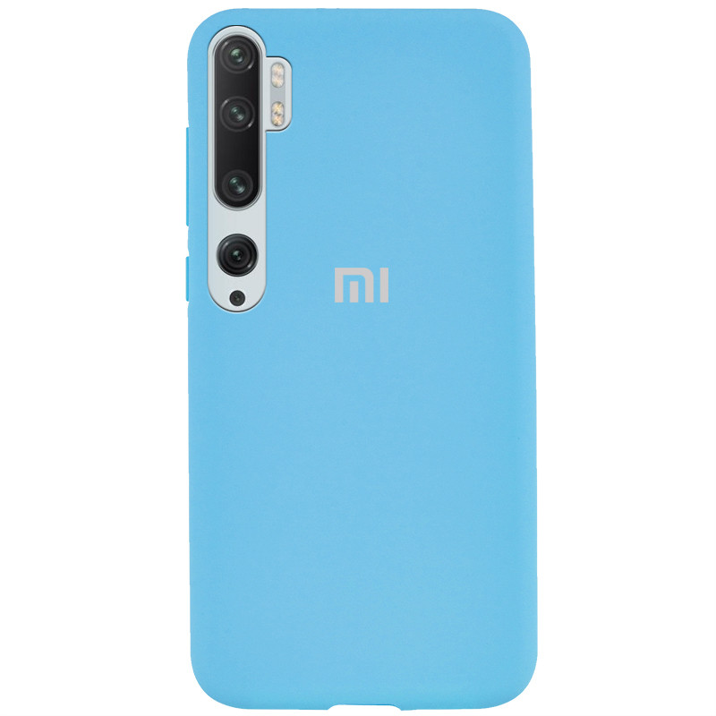 

Чохол Silicone Cover Full Protective (AA) для Xiaomi Mi Note 10 (Блакитний / Light Blue)