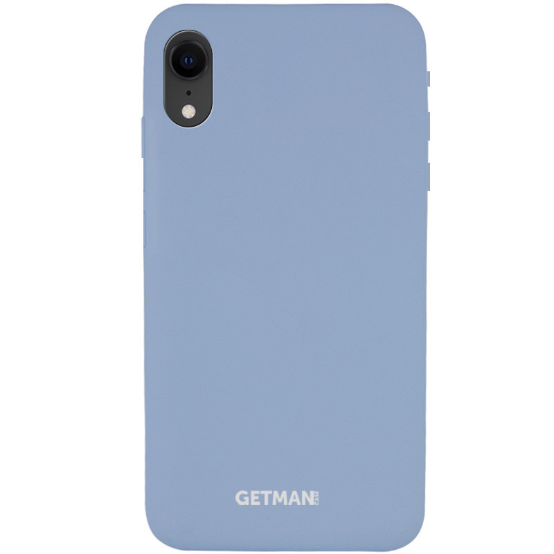 

Чохол Silicone Case GETMAN for Magnet для Apple iPhone XR (6.1") (Сірий / Mist Blue)