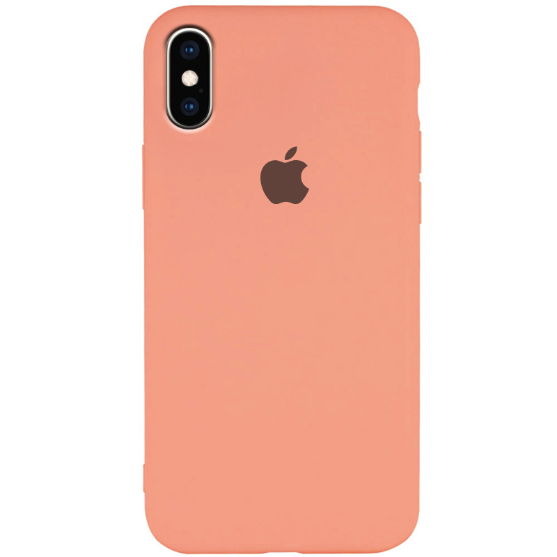 

Чохол Silicone Case Slim Full Protective для Apple iPhone XS Max (6.5") (Рожевий / Peach)