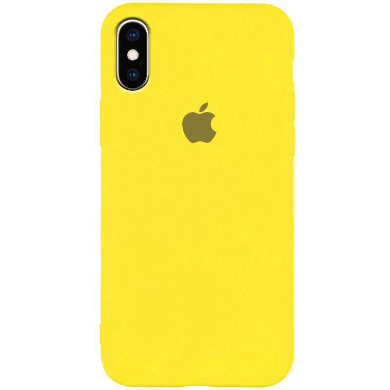 

Чохол Silicone Case Slim Full Protective для Apple iPhone XS Max (6.5") (Жовтий / Neon Yellow)