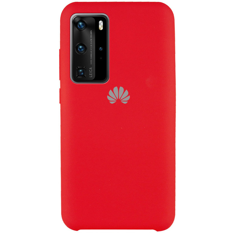 

Чохол Silicone Cover (AAA) для Huawei P40 Pro (Червоний / Red)