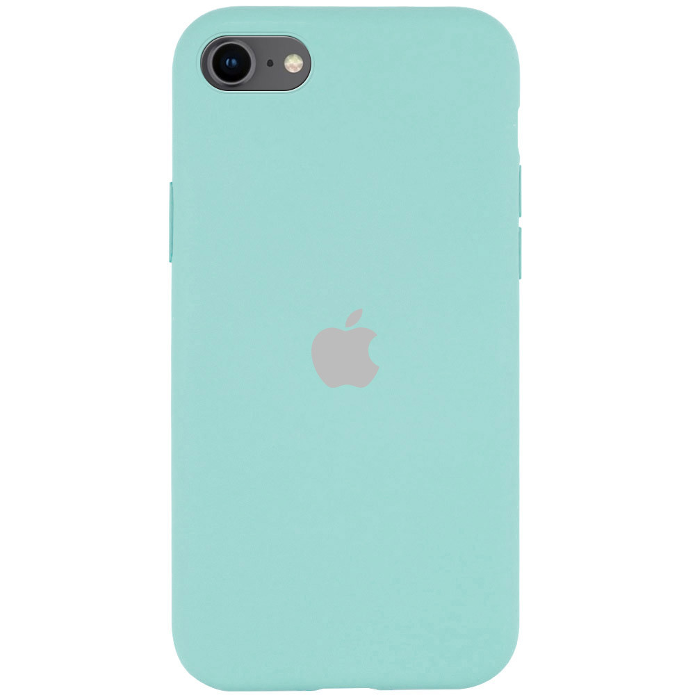 

Чехол Silicone Case Full Protective (A) для Apple iPhone SE (2020) Бирюзовый / Ice Blue (131984)