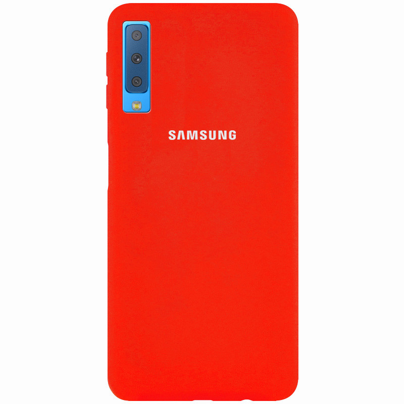 

Чехол Silicone Cover Full Protective (AA) для Samsung A750 Galaxy A7 (2018) Красный / Red (145906)