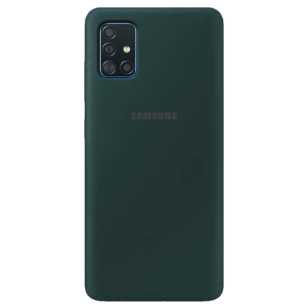 

Чехол Silicone Cover Full Protective (AA) для Samsung Galaxy A71 Зеленый / Pine green (133379)