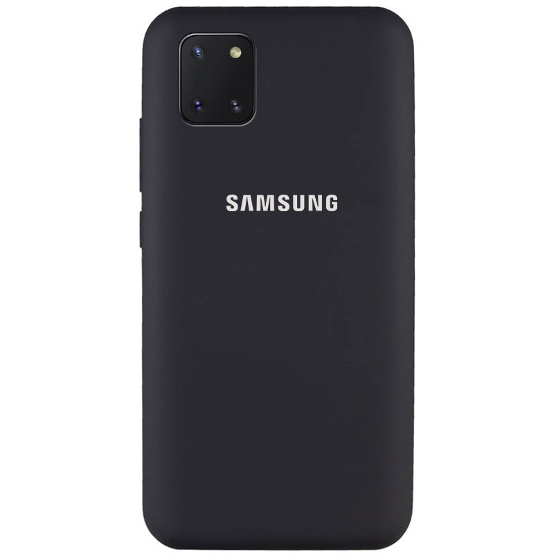 

Чохол Silicone Cover Full Protective (AA) для Samsung Galaxy Note 10 Lite (A81) (Чорний / Black)