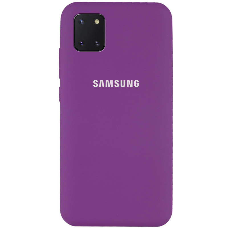 

Чехол Silicone Cover Full Protective (AA) для Samsung Galaxy Note 10 Lite (A81) Фиолетовый / Grape (131233)