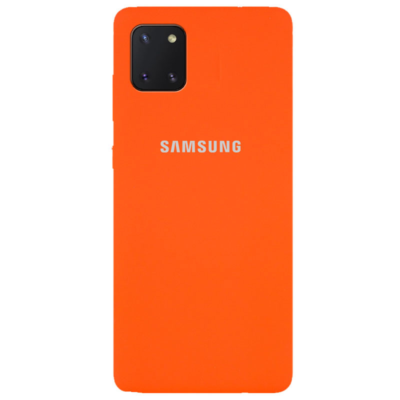 

Чехол Silicone Cover Full Protective (AA) для Samsung Galaxy Note 10 Lite (A81) Оранжевый / Orange (131224)