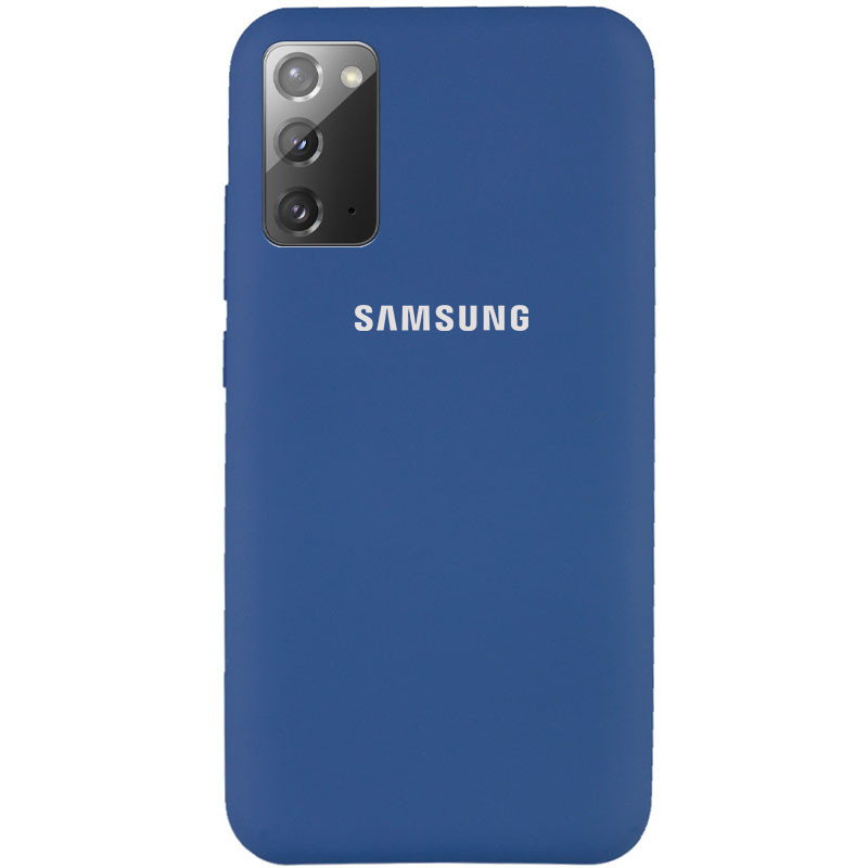 

Чохол Silicone Cover Full Protective (AA) для Samsung Galaxy Note 20 (Синій / Navy Blue)