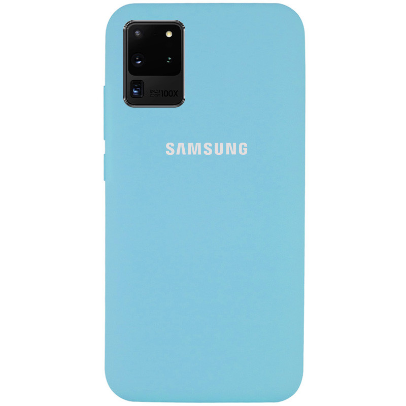 

Чохол Silicone Cover Full Protective (AA) для Samsung Galaxy S20 Ultra (Блакитний / Light Blue)