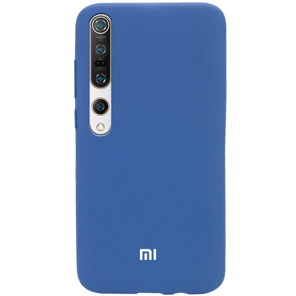 

Чохол Silicone Cover Full Protective (AA) для Xiaomi Mi 10 Pro (Синій / Navy Blue)