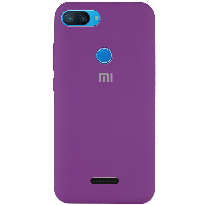 

Чехол Silicone Cover Full Protective (AA) для Xiaomi Redmi 6 Фиолетовый / Grape (129709)